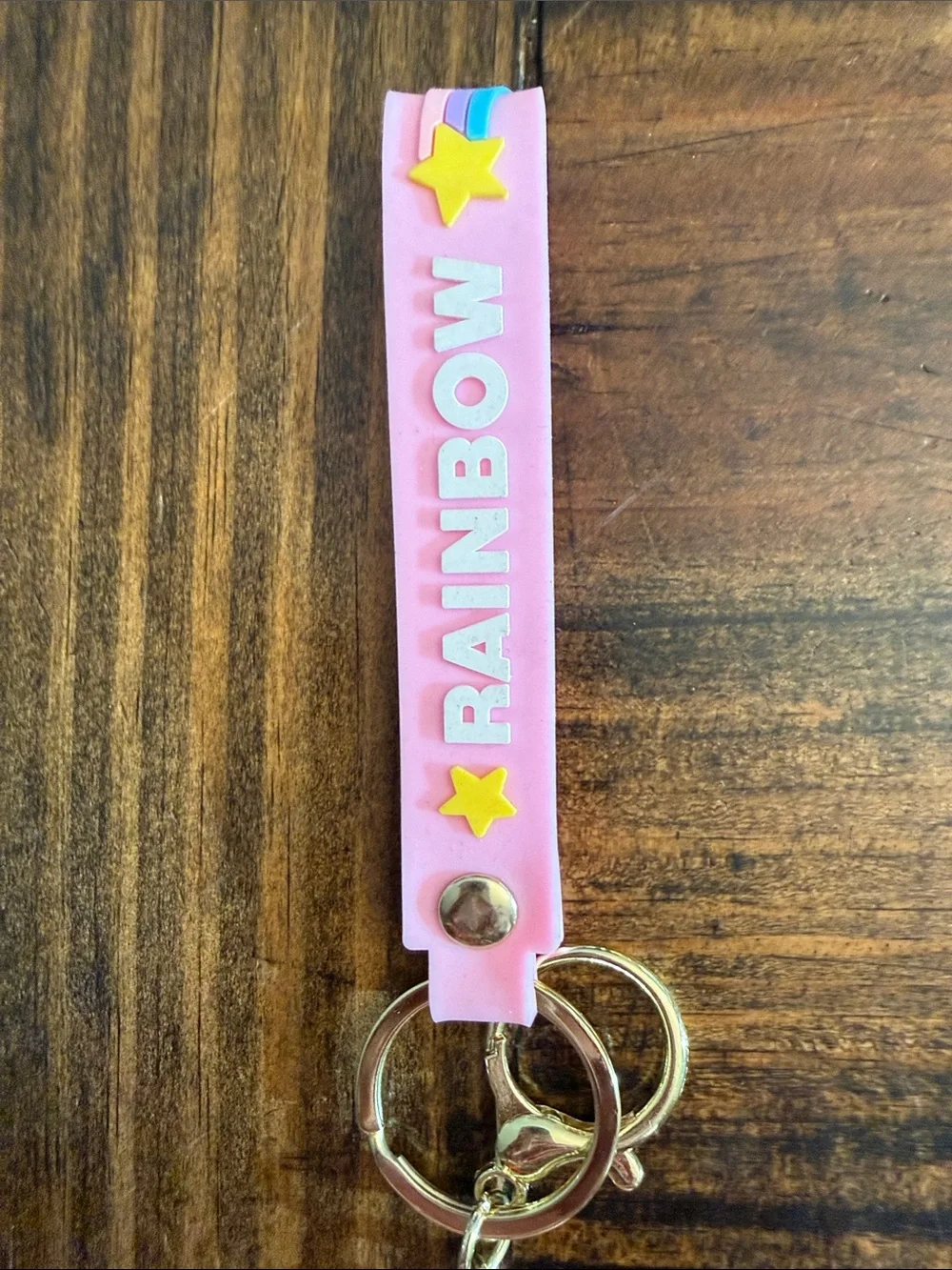 Kawaii Bunny-Themed Character Keychain Coin Pouch w/Goldtone Wristlet Strap